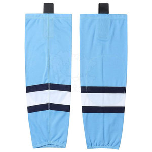 Chaussettes de hockey sur glace respirantes et anti-humidité de qualité supérieure avec logo frontal, 100 % polyester, pour adultes unisexes - Product Image 1
