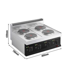 Table de cuisson électrique - 20 kW - 4 plaques - Product Image 2