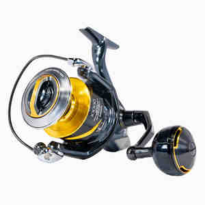 Carrete de Pesca Giratorio SHIMANO 25 para Stella SW 10000HG, Relación de Engranajes 5.6:1, Sistema de Dos Velocidades para Diestros, Anti-Reversa, Pantalla Digital - Product Image 1