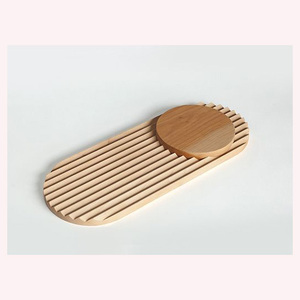 Stylish Wooden Trivet Tray Set with Lid <b>Heat</b>-Resistant, Eco-Conscious, and Designed for Modern Entertaining - Product Image 5