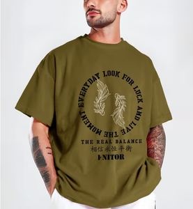 เสื้อยืดผู้ชายทรงโอเวอร์ไซส์ ไหล่ตก คุณภาพพรีเมียม ป้ายโลโก้สั่งทำได้ มีหลายสีให้เลือก ผ้าฝ้าย 100% หนา 240 GSM - Product Image 6