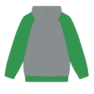 Sweat à capuche à manches raglan gris acier 08 Sororité grecque pour femmes Rose et vert Sororité universitaire Sweat à capuche élégant décontracté Vêtements - Product Image 6