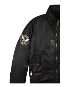 Chaqueta de nailon negra AIR RESCUE de calidad superior para hombre, chaqueta de motocicleta, estilo Top Gun Maverick - Product Image 3