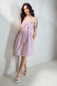 Robe courte indienne imprimée en coton fait à la main tenue de fête élégante avec cadeau de mariée personnalisé Style doux en vente - Product Image 4