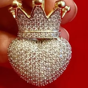 จี้เพชรมอยส์ซาไนต์สเตอร์925ของขวัญสำหรับเธอจี้ห้อยคอเครื่องประดับสร้อยคอ - Product Image 1