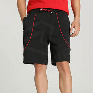 Pantalones Cortos Deportivos de Algodón Grueso con Cordón para Hombre, Estilo Urbano, Lisos, al por Mayor - Product Image 1
