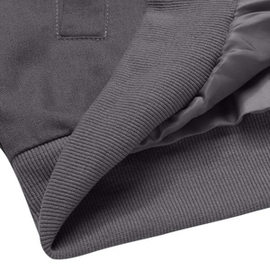 เสื้อแจ็คเก็ตเบสบอลแบบมีโลโก้สั่งทำขายส่งสำหรับผู้ชาย แจ็คเก็ต Letterman แบบเรียบๆ ไม่มีลาย  ปักโลโก้ตามสั่ง - Product Image 2