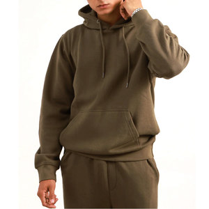 Pull-over Homme Hiver Oversize en Coton Biologique 100% Doublé Polaire à Carreaux Brodé Délavé à l'Acide avec Logo Frontal Écologique de Haute Qualité - Product Image 4