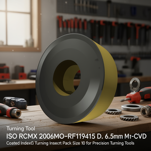 ISO RCMX 2006MO-RF1T9415 D. 6.5mm MT-CVD Inserto de Torneado Indexable Recubierto, Paquete de 10 para Herramientas de Torneado de Precisión - Product Image 3
