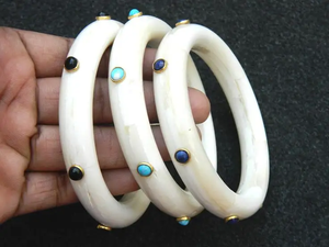 Antique Vintage Fashion Jewelry Bracelet en corne de boeuf de buffle fait main Artisanat de luxe directement du fabricant - Product Image 6