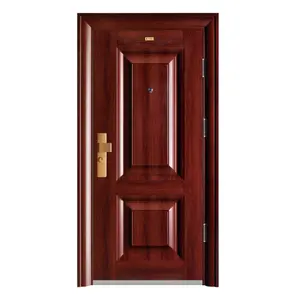 Latest modern Design Kerala Door Designs Steel Exterior Security Door Metal With galvanized steel door frame