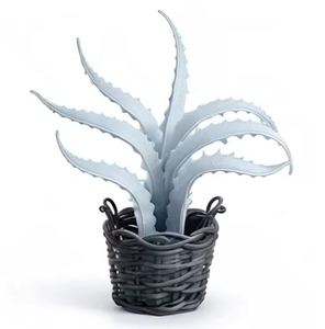 Macetas y Jardineras para Decoración de Jardín, Carretilla Pequeña de Hierro con Suculentas - Product Image 3