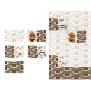 Carreaux de mur émaillés en céramique de conception de temple de couleur blanche pure 30x45cm - Product Image 4