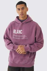 Sudaderas con capucha personalizadas para hombre Sudaderas con capucha personalizadas de mezcla de algodón de gran tamaño Blanc Lavado Impresión 3D Venta al por mayor Último diseño Precio de fábrica - Product Image 3