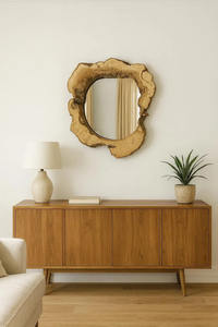 Eco Friendly Classic Elegance <b>Wooden</b> Wall <b>Mirror</b> <b>Frame</b> For Timeless Home Wall Decoration Offering Refined Aesthetic - Product Image 4