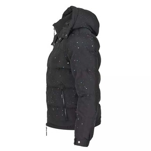 Nouvelle arrivée Fabricant personnalisé noir hiver coupe-vent extérieur remplissage bulle doudounes manteaux pour hommes style formel - Product Image 3
