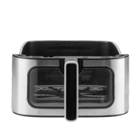 Friteuse à air moderne sans huile de 8 litres en acier inoxydable avec cuisson rapide, contrôle numérique, multifonction, pièces détachées incluses