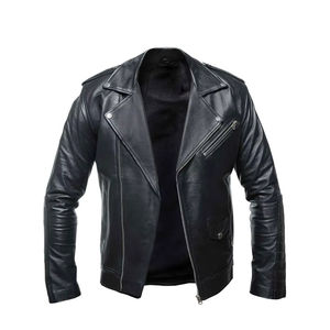 Wholesale High Quality 2025 <b>Trucker</b> Style Genuine Leather <b>Jacket</b> for <b>Men</b> Wholesale from Pakistan - Product Image 1
