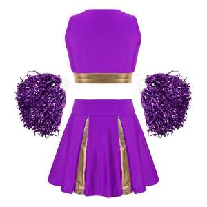 Uniformes de pom-pom girl vierges Uniformes de pom-pom girl confortables personnalisés Uniformes de pom-pom girl sublimés personnalisés de nouveau style - Product Image 3