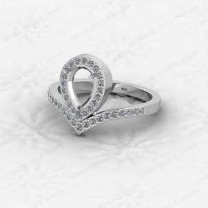 มาใหม่925เงินสเตอร์ลิงขนาด7x9มม. แหวนกึ่งเมานท์ตั้งค่าว่างสำหรับงานหมั้นแบบทำมือเครื่องประดับและของที่ระลึก - Product Image 3