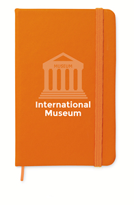 Custom A6 Promotional Minimalist Portable Notebook Hard PU Cover Elastic Strap Ribbon Page Marker Personalized Logo Design - Product Image 6