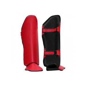 Espinillera protectora de boxeo para adultos con logotipo personalizado, Espinillera de cuero EVA, Material PU, protector de empeine, almohadillas para piernas para entrenamiento deportivo, Boxeo MMA - Product Image 4