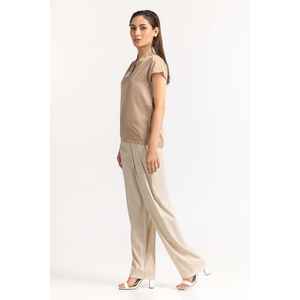 Top de Punto Beige de Cuello Alto para Mujer WM-CS-SS24-021 - Product Image 3