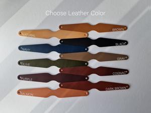 Porte-clés décapsuleur en cuir véritable fait main, gravé et personnalisé avec logo – Cadeau de Noël haut de gamme pour rangement de clés de voiture LKC-0011 - Product Image 3