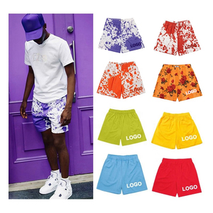 กางเกงบาสเก็ตบอลตาข่ายแบบสวมใส่สบายสำหรับทุกเพศ พิมพ์ลายดิจิทัลคุณภาพสูง OEM ผ้าฝ้าย 100% เนื้อหนา พิมพ์โลโก้ตามสั่ง สไตล์วินเทจ เป็นมิตรกับสิ่งแวดล้อม - Product Image 1