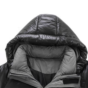 Vente en gros Hiver Saison Plaine Chaud Doudounes Hommes 2025 Dernière Mode Casual Slim Fit Couleur Personnalisée Doudoune Veste - Product Image 4