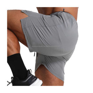 Nuevos pantalones cortos informales para correr 100% poliéster secado rápido transpirable fresco cremallera bolsillos dibujos animados atléticos corredores Bottoms - Product Image 6