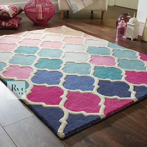Modern Luxury Custom-Size Wool <b>Rug</b> Hand <b>Tufted</b> Multicolored Design for Kids Living Room Area <b>Rugs</b> Sets Home Floor Wholesale - Product Image 2