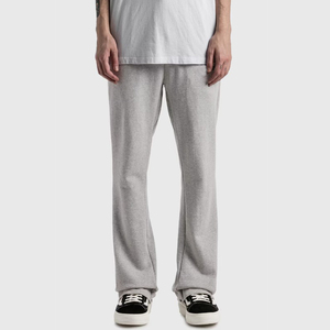 กางเกงวอร์มขายาวสำหรับผู้ชายสไตล์สตรีทแวร์ผ้าดิบทำจากผ้าแคนวาสด้านหน้าเรียบ - Product Image 4