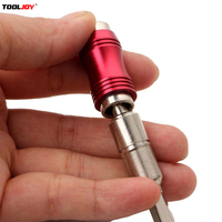 Support d'embout rotatif à angle réglable Tooljoy 1/4 pouce à tige hexagonale, adaptateur d'extension à changement rapide pour visseuse électrique