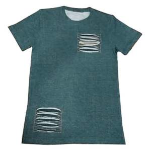 Camisetas ligeras de angustia para hombre Logotipo personalizado Color sólido Punto Transpirable Secado rápido Ecológico Durable - Product Image 5