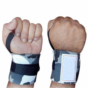 Muñequeras elásticas personalizadas para gimnasio para mujer, envolturas de entrenamiento para Fitness, levantamiento de pesas con diseño personalizado y Sie - Product Image 4