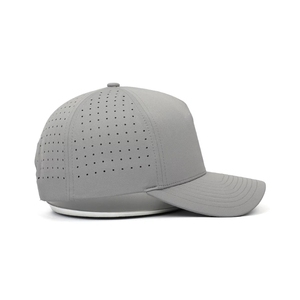 Manufacturer Direct Supply Original Golf Caps Blank 5 Panel Structured Laser Punched Adjustable Plastic Back Buckle Sports <b>Hat</b> - Product Image 4