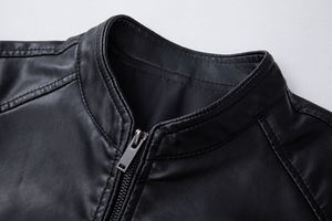 เสื้อแจ็คเก็ตหนังบุรุษแบบสั่งทำปี 2026 สไตล์วินเทจ ผ้าฟลีซ สตรีทแวร์ คอตั้ง ซิป แจ็คเก็ตผ้าแคนวาสสำหรับผู้ชาย ฤดูใบไม้ร่วง ฤดูหนาว - Product Image 3