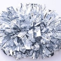 Pompons de cheerleading métalliques de 80g avec larges rubans, boules de cheerleader pour événements sportifs, esprit d'équipe et décoration de fête