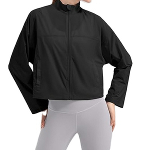 Vêtements de sport actifs pour femmes, respirants, à séchage rapide, à fermeture éclair, ajustés, pour le yoga, la salle de sport, l'entraînement, la course à pied, l'entraînement - Product Image 5