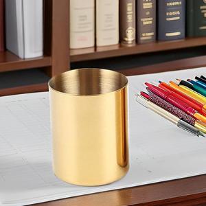 ที่ใส่ปากกาทำจากโลหะทนทานอุปกรณ์จัดระเบียบบนโต๊ะในบ้านอุปกรณ์2025เครื่องเขียน - Product Image 1