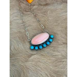 Gilbert Platero Multi Stone Sterling Silver Cluster <b>Necklace</b> <b>Fashion</b> <b>Layered</b> Jewelry - Product Image 4