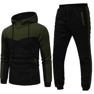 Nouveau style, logo personnalisé, survêtement d'hiver en coton évasé pour homme, jogging, streetwear, ensemble sweat-shirt et pantalon de jogging, séchage rapide, respirant - Product Image 1