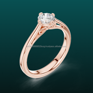 Allure 10K Customizable <b>Couple</b> <b>Ring</b> Set in Stainless Steel Elegant Diamond <b>Rings</b> for Lovers - Product Image 1