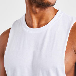 Men's Active Wear Drop Arm Tank <b>Top</b> Breathable Eco-Friendly Knitted Sporty Gym Workout Vest Muscle Workout <b>Sleeveless</b> Tank <b>Top</b> - Product Image 5