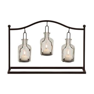 Lumière d'ambiance moderne hexagonale en métal et verre pour événements de mariage avec cadre géométrique personnalisé en acier inoxydable, lumières de Noël - Product Image 5