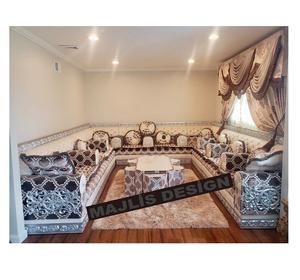 <b>Moroccan</b> <b>Sofa</b> Sedari <b>Moroccan</b> Jalsa <b>Moroccan</b> Salon Luxury U <b>Sofa</b> Set <b>Sofa</b> Wood Set We Only Ship This Product to Europe - Product Image 1