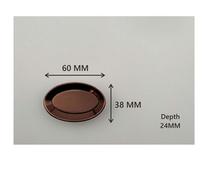 Oval knob <b>pull</b> cabinet <b>drawer</b> bulk quantity for home dresser door cabinet furniture decorative kitchen wardrobe handle knobs - Product Image 3