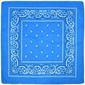 ผ้าพันคอโพลีเอสเตอร์ลายเพสลีย์ ขนาด 22*22 นิ้ว แบบสั่งทำพิเศษ สำหรับฮิปฮอป ปั่นจักรยาน คาวบอย ใช้เป็นผ้าโพกศีรษะ - Product Image 6