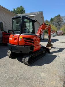 Pour KUBOTA KX040-4 Mini pelle rouge 5.5ton utilisé bon état moteur d'origine boîte de vitesses engrenage 7ton prix états-unis - Product Image 4